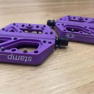 Brand new crank stamp flat pedals